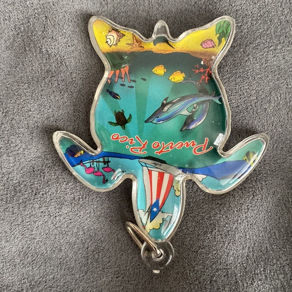 Puerto Rico turtle marine life keychain accessory - Picture 9 of 15